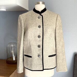 Loden Plankl Wool WeYrer Coat Jacket Austria Metal Military Buttons